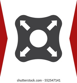 Joystick Icon Vector flat design style