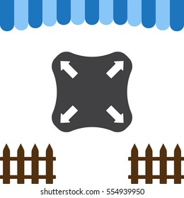 Joystick Icon Vector flat design style