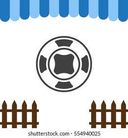 Joystick Icon Vector flat design style