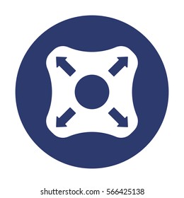 Joystick Icon Vector flat design style