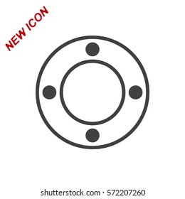 Joystick Icon Vector flat design style