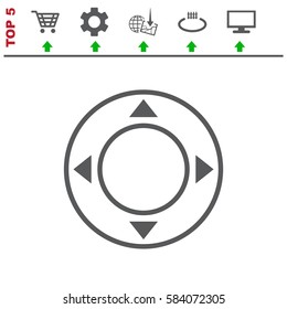 Joystick Icon Vector flat design style
