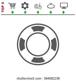 Joystick Icon Vector flat design style