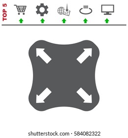 Joystick Icon Vector flat design style