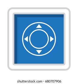 Joystick Icon Vector flat design style