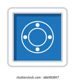 Joystick Icon Vector flat design style