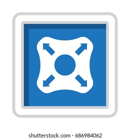 Joystick Icon Vector flat design style
