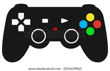 Joystick icon vector flat icon isolated on white background.