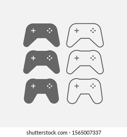 Joystick icon vector, Game symbol flat vector isolated on gray background. Simple vector illustration for graphic and web design.