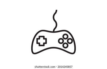 Vector de icono Joystick, joystick de juegos, icono Controlador de juegos. Ilustración vectorial aislada en fondo blanco.