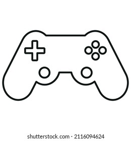 Joystick icon. Vector illustration, contour.
