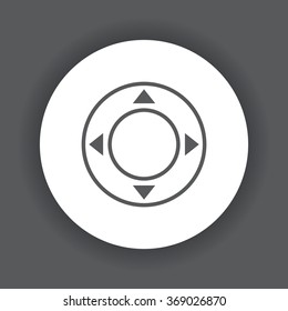 joystick icon, vector illustration. Flat design style
