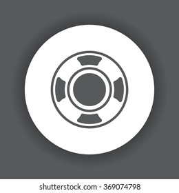 joystick icon, vector illustration. Flat design style