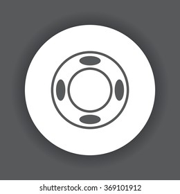 joystick icon, vector illustration. Flat design style