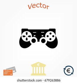Joystick icon . Vector illustration, flat design best vector icon
