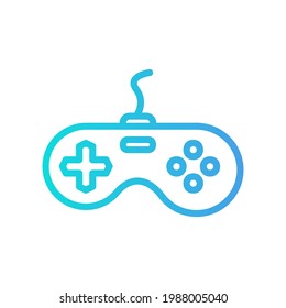 Joystick icon vector illustration in gradient style about multimedia for any projects, use for website mobile app presentation