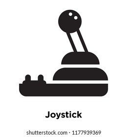 Joystick icon vector isolated on white background, logo concept of Joystick sign on transparent background, filled black symbol