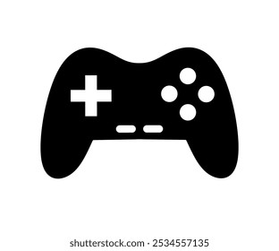 Icono de joystick Vector sobre fondo blanco. Icono de palo de juego. Icono de gamepad