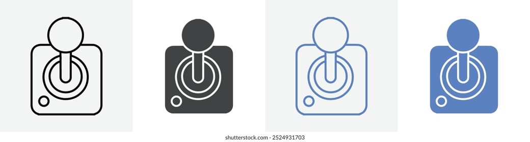 Joystick-Symbol, Vektorsatz für das Web