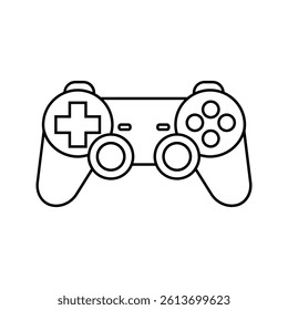 joystick icon vector simple line