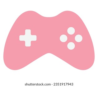 Joystick icon vector. Video game controller wireless gamepad icon vector illustration silhouette