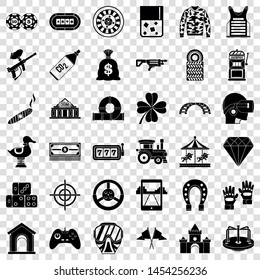 Joystick icons set. Simple style of 36 joystick vector icons for web for any design