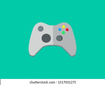 Joystick, illustration, vector on white background.