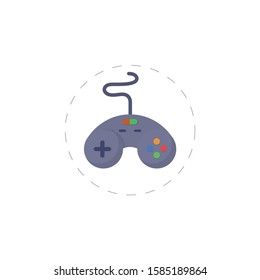 Joystick isolated icon. gamepad vector. Joystick isolated icon. gamepad vector. Joystick isolated icon. gamepad vector. 