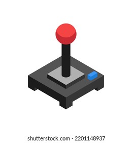 Joystick Isometric Icon. Vector Illustration