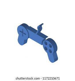 Joystick isometric left top view 3D icon