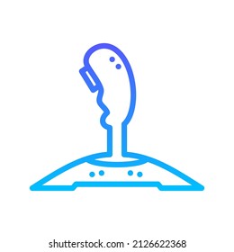 Joystick Line Gradient Icon Design
