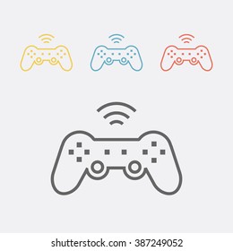 Joystick line icon