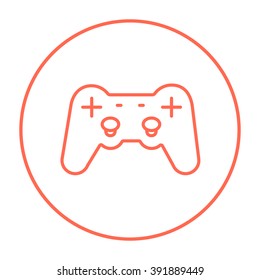 Joystick line icon.