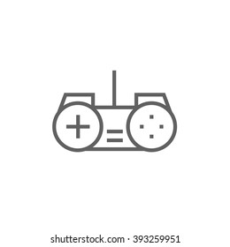 Joystick line icon.