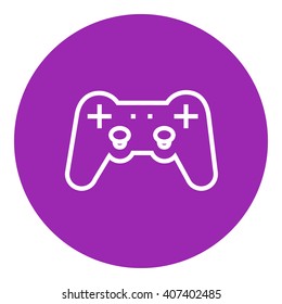 Joystick line icon.