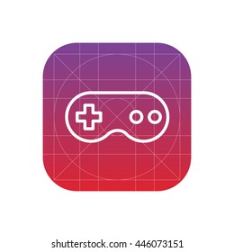joystick line icon