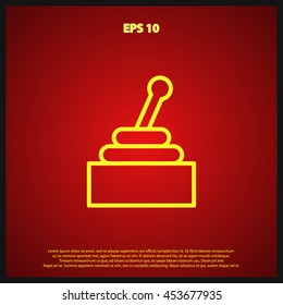 joystick line icon