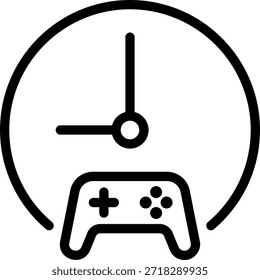 joystick line icon illustration vector