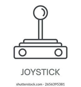 Icono De Línea De Joystick, Ilustración De Símbolo De Esquema De Diseño De Estilo Simple Para Logotipos Y Más