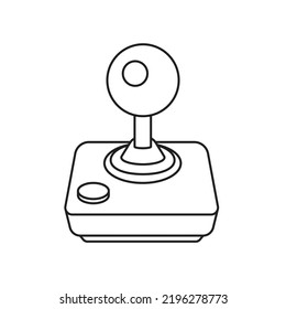 Joystick line icon symbol vector controller