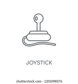Joystick linear icon. Joystick concept stroke symbol design. Thin graphic elements vector illustration, outline pattern on a white background, eps 10.