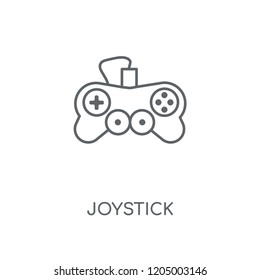 Joystick linear icon. Joystick concept stroke symbol design. Thin graphic elements vector illustration, outline pattern on a white background, eps 10.