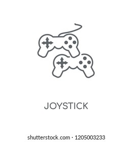 Joystick linear icon. Joystick concept stroke symbol design. Thin graphic elements vector illustration, outline pattern on a white background, eps 10.