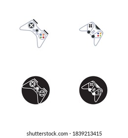 Vector de diseño de plantillas de concepto de logotipo de Joystick
