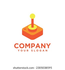 joystick logo icon and vector