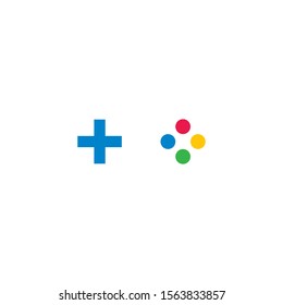Joystick logo illustration vector template