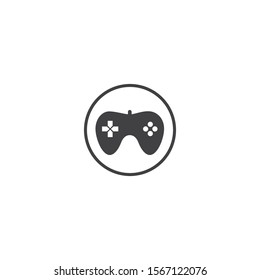 Joystick logo illustration vector template