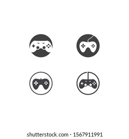 Joystick logo illustration vector template