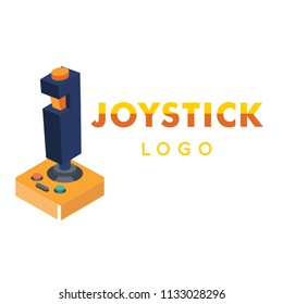Joystick Logo Retro Joystick Background Vector Image
