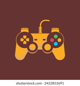 joystick logo vector design icon